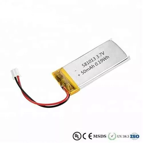 581013 3.7v 50mah Lithium Polymer Li Ion Lipo Battery